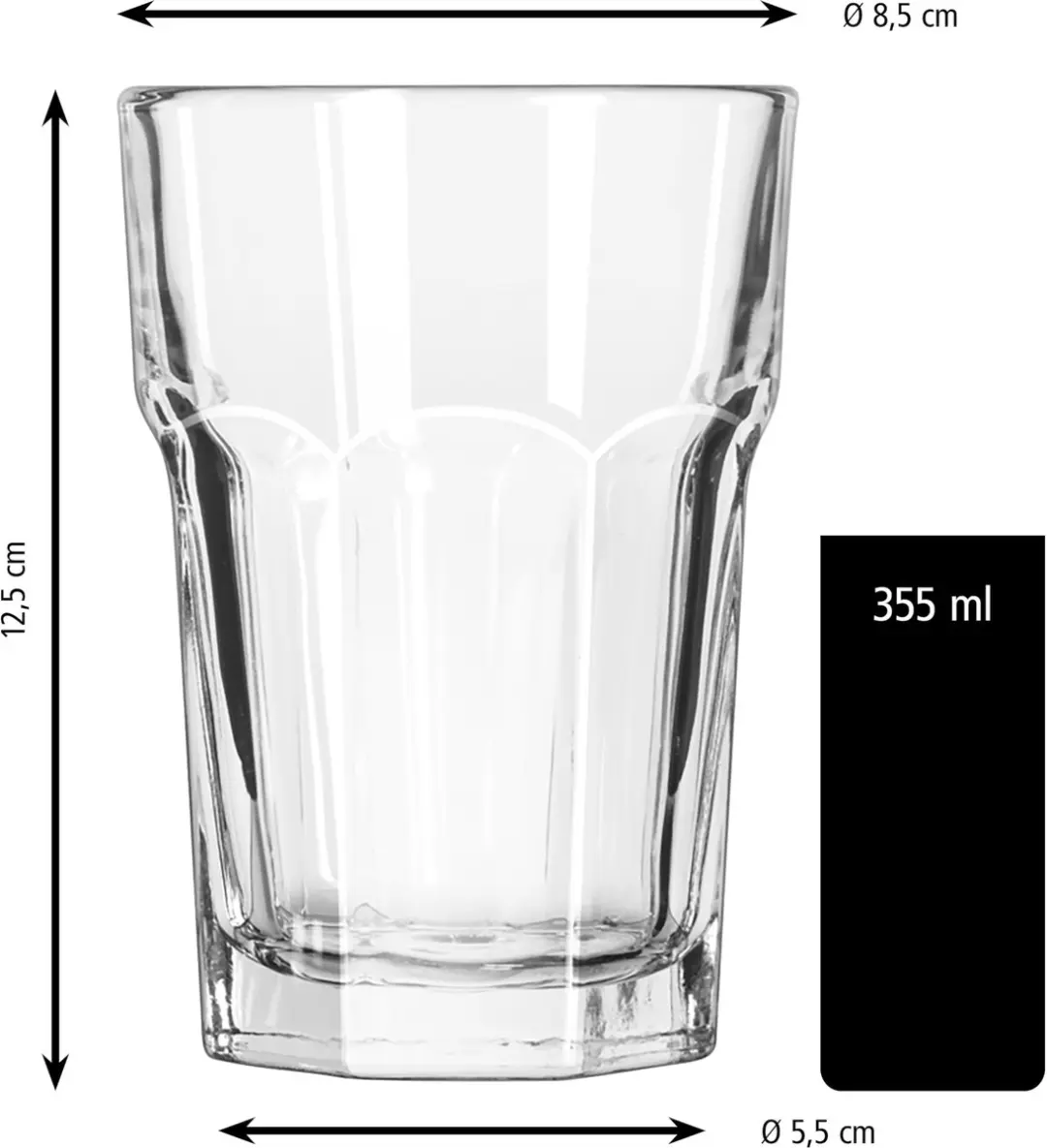Libbey Gibraltar Drinkglazen 355ml - 12 Stuks