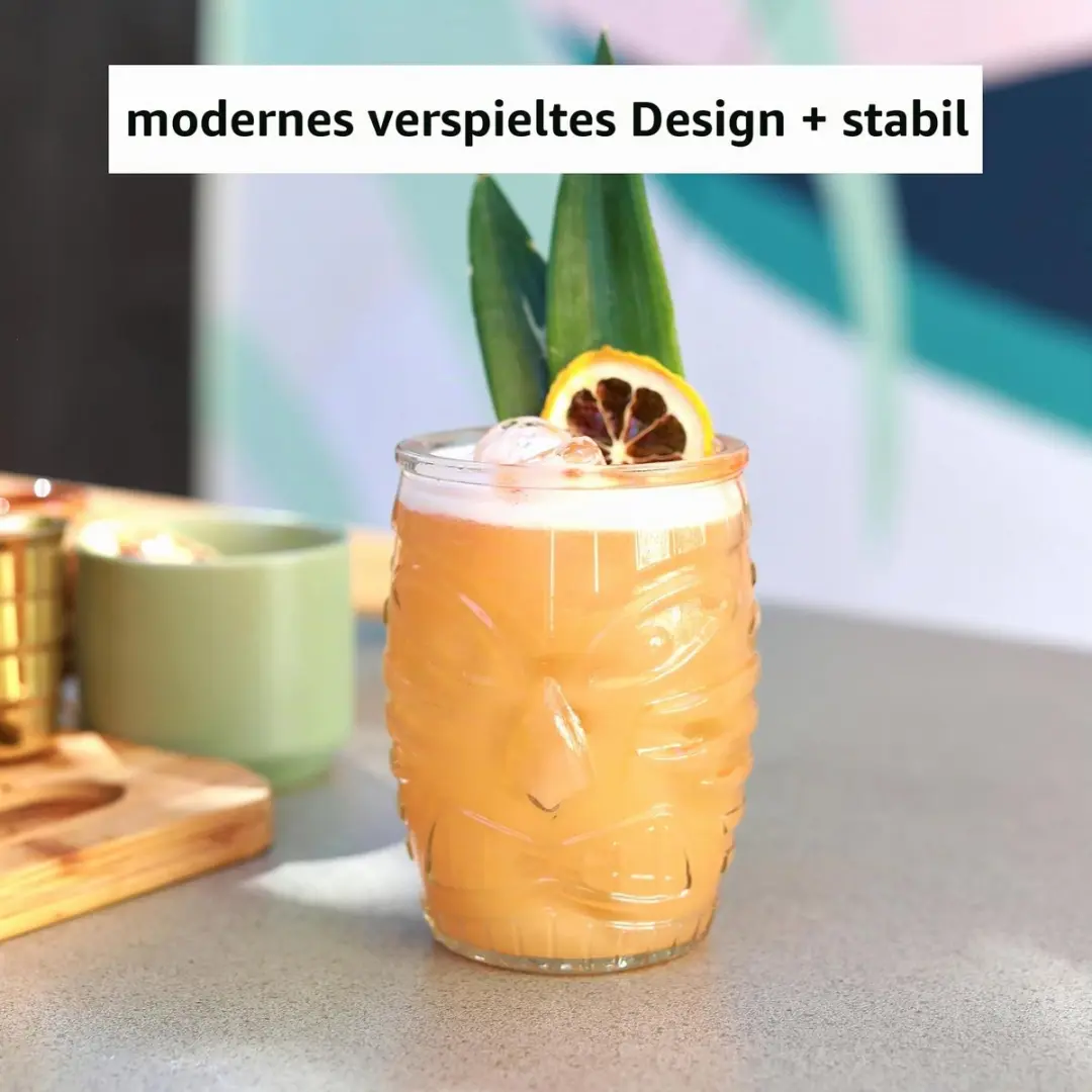 Libbey Tiki Drinkglazen 473ml - Ananas Reliëf - 12 Stuks