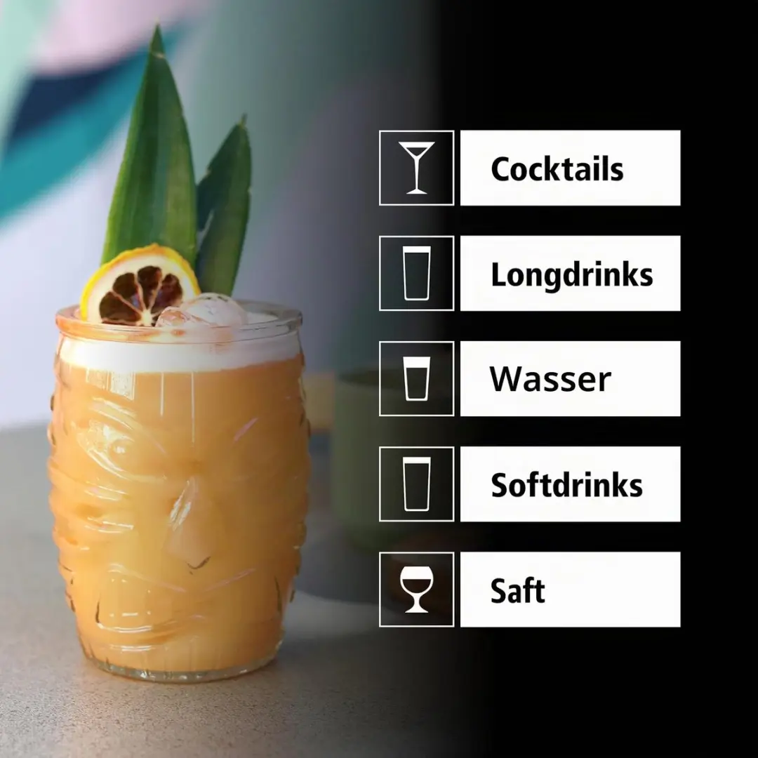 Libbey Tiki Drinkglazen 473ml - Ananas Reliëf - 12 Stuks