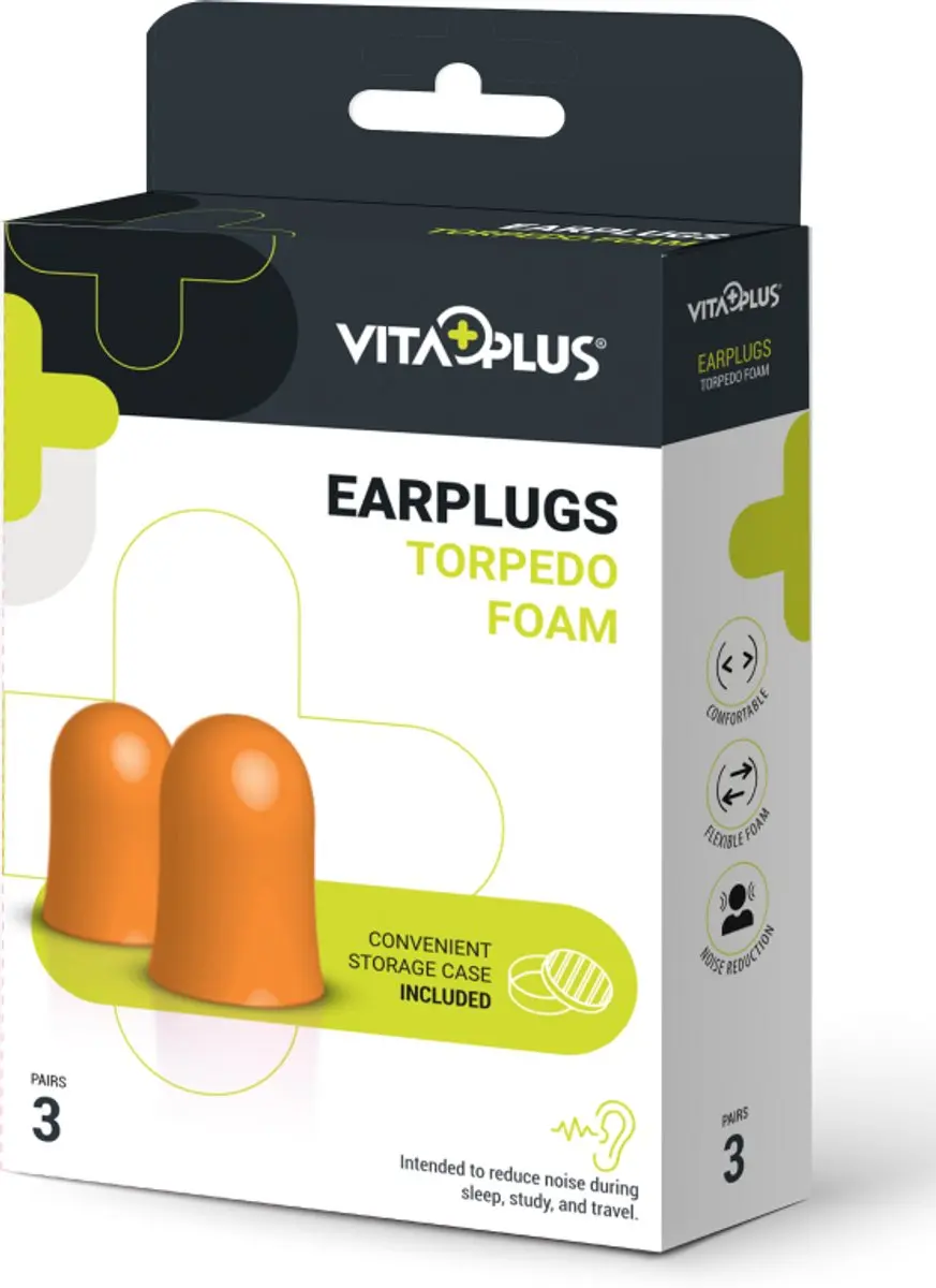 Vitaplus Torpedo Foam Oordopjes