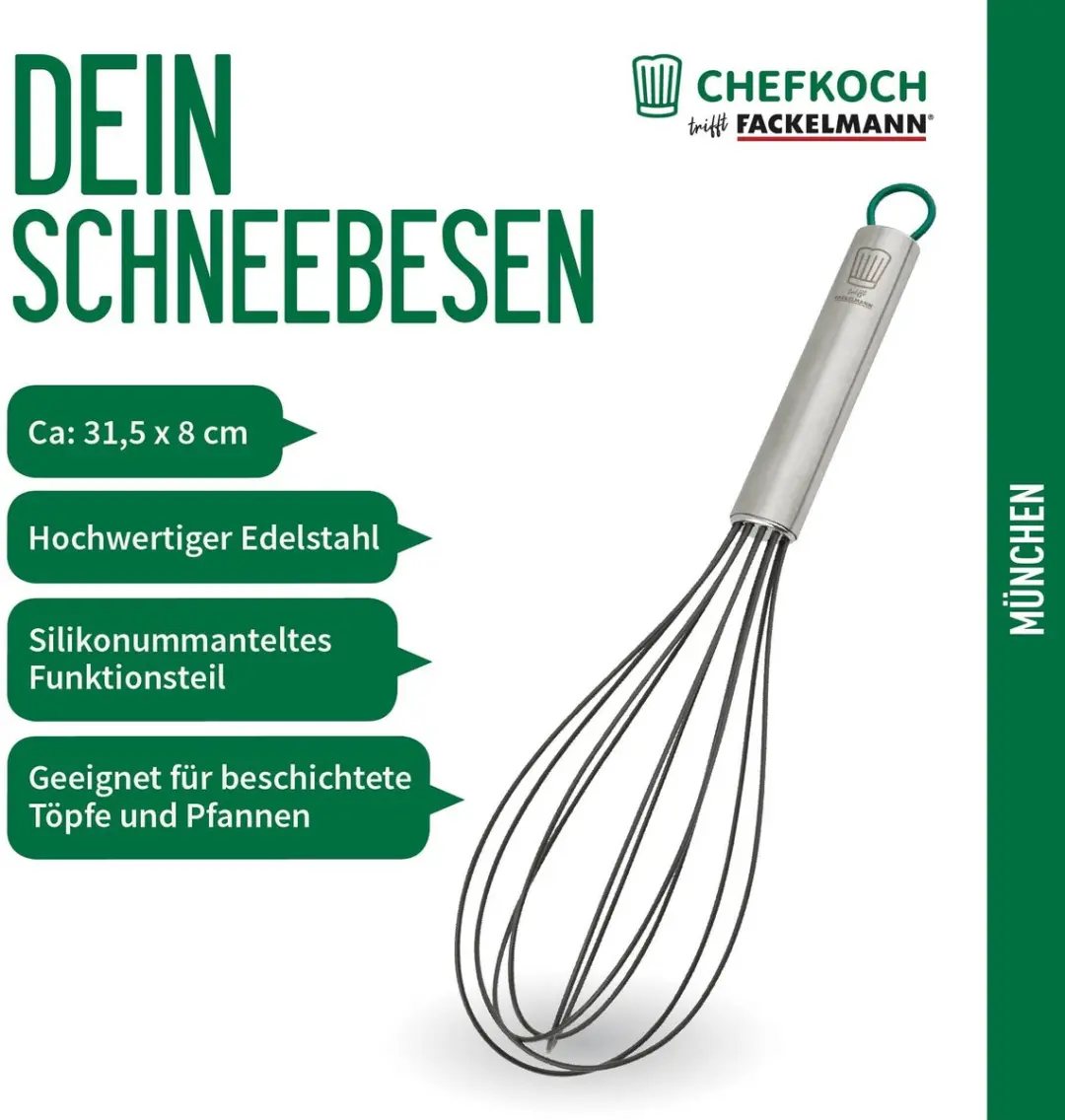 Fackelmann Chef Premium Garde - Roestvrij staal - Grijs - afbeelding 2 van 6