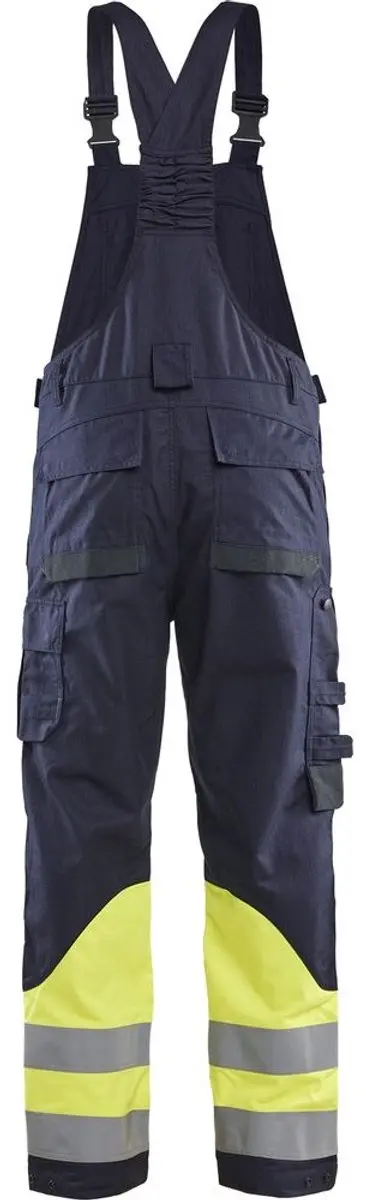 Blåkläder Bretelbroek Multinorm Klasse 1 2888-1512 - Marine/High Vis Geel