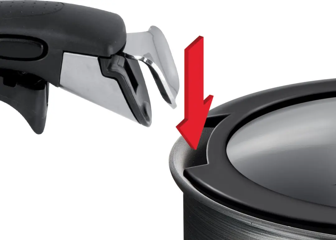 Tefal Ingenio Glazen Deksel 22cm - Zwart/Transparant - afbeelding 4 van 6