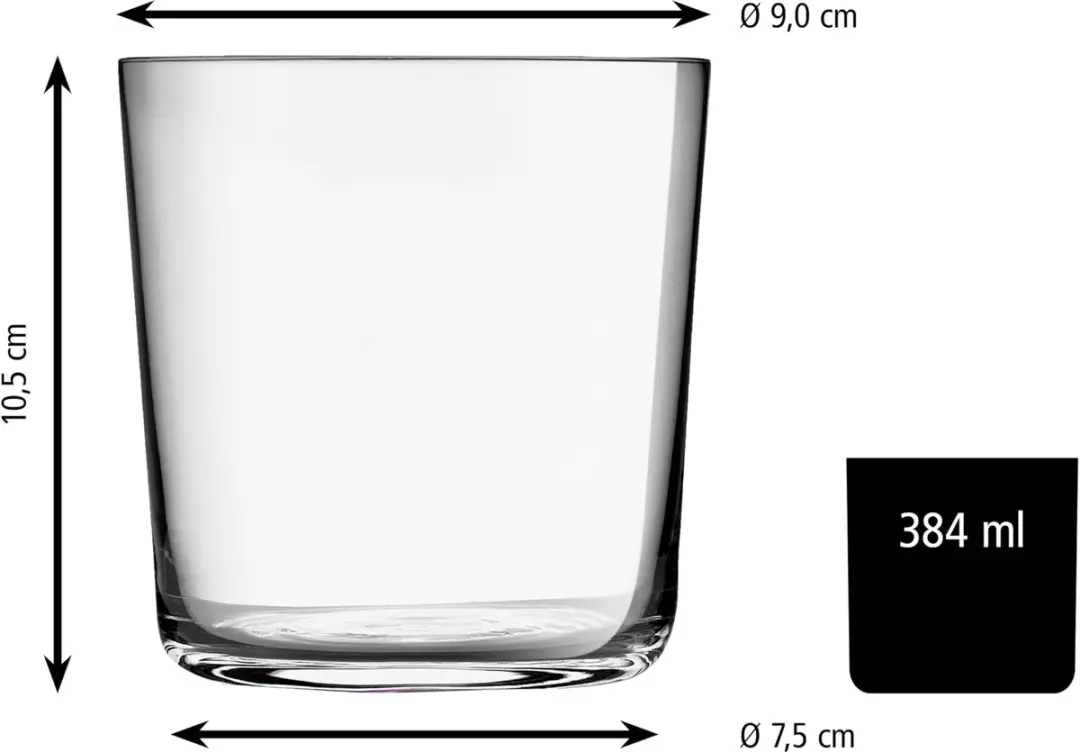 Libbey Cidra Waterglazen 384ml - 12 Stuks