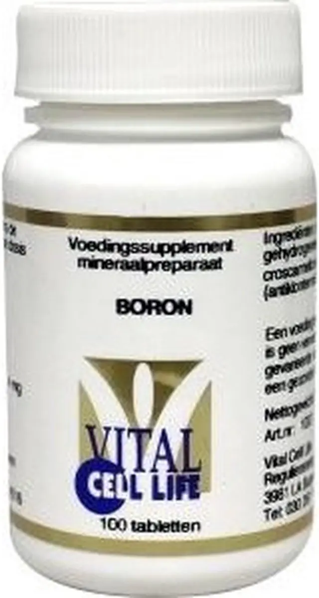 Vital Cell Life Boron 4mg Tabletten - 100 Stuks