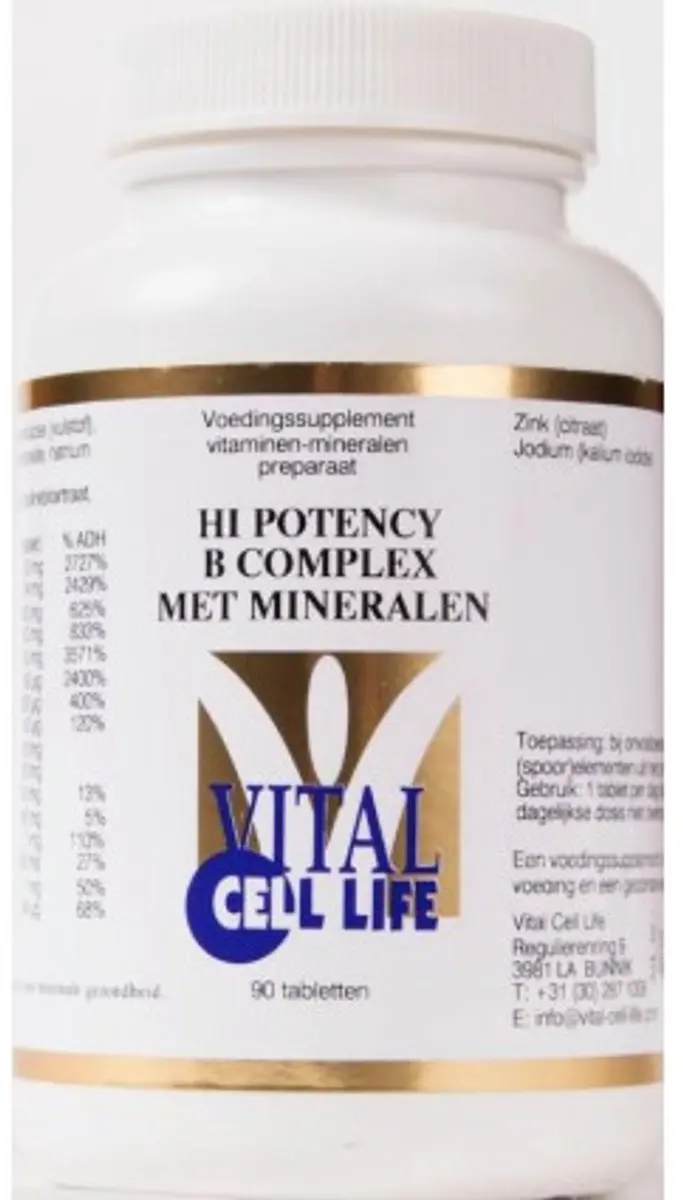 Vital Cell Life Hi Potency B Cpl&Min Vcl - 90 Stuks
