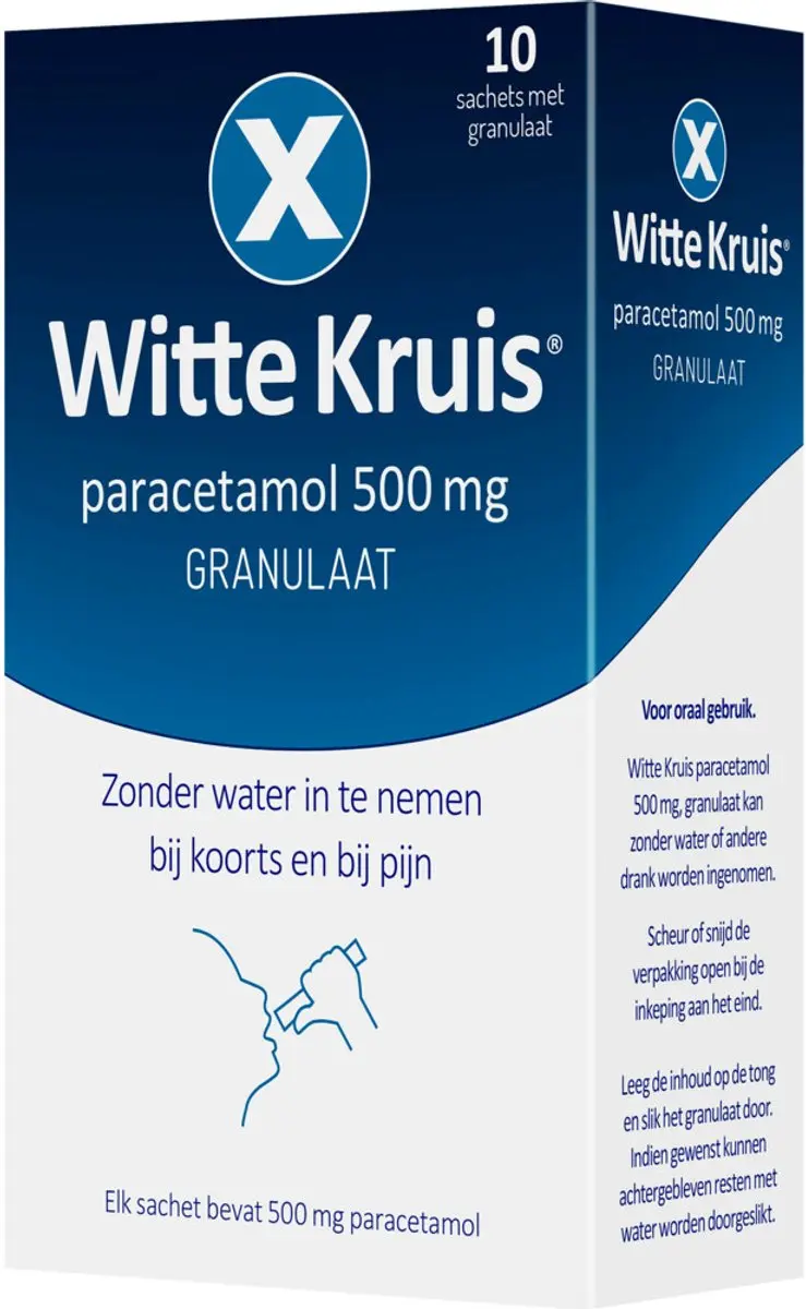 Witte Kruis Paracetamol Granulaat - 20 Sachets
