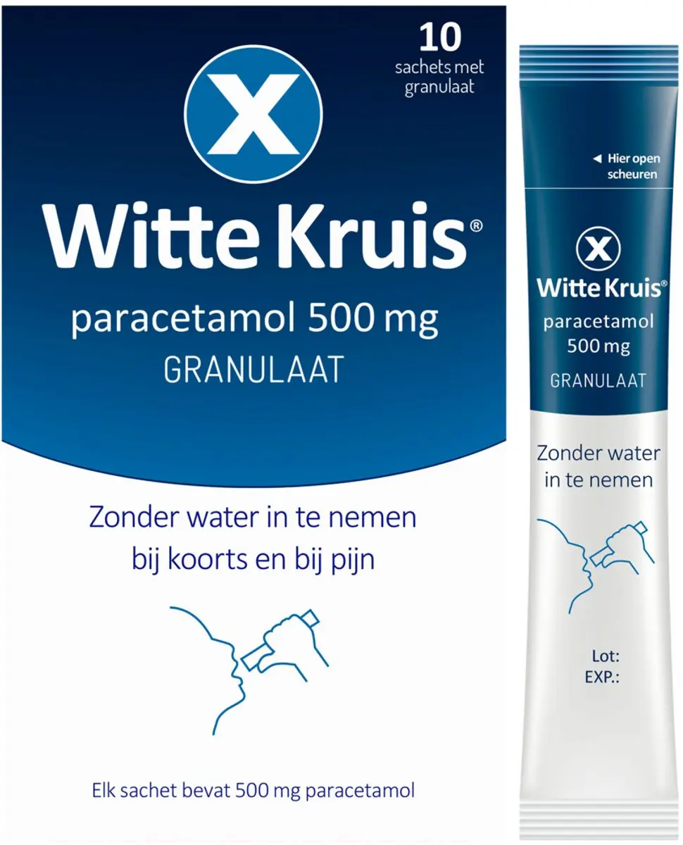 Witte Kruis Paracetamol Granulaat - 20 Sachets