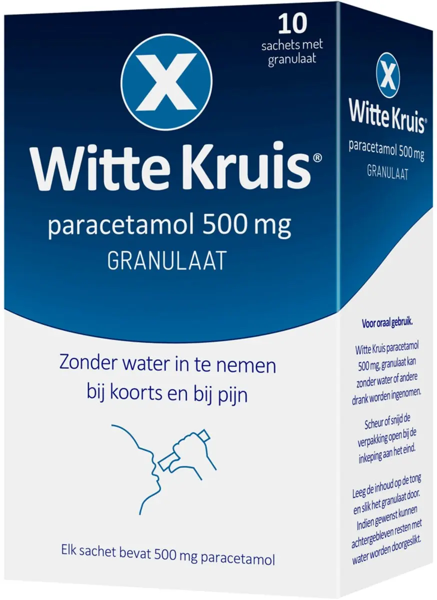 Witte Kruis Paracetamol Granulaat - 20 Sachets