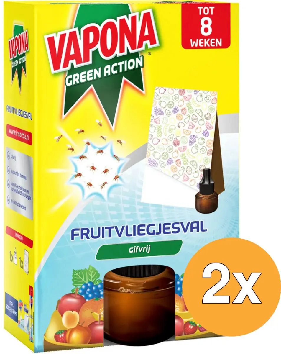 Vapona Fruitvliegjesval 2 Stuks