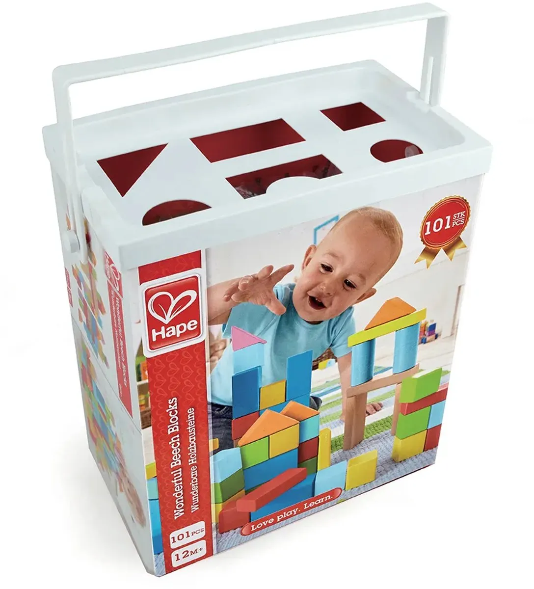 Hape Wunderbare Holzbausteine 309113 - 101 Stuks - Multicolor