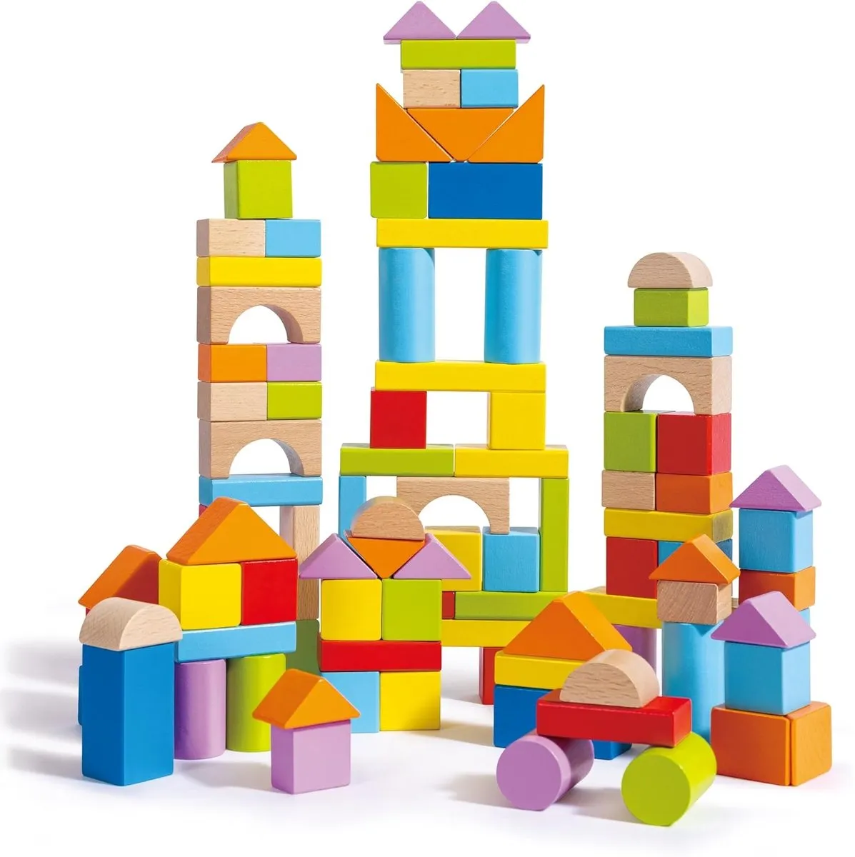 Hape Wunderbare Holzbausteine 309113 - 101 Stuks - Multicolor