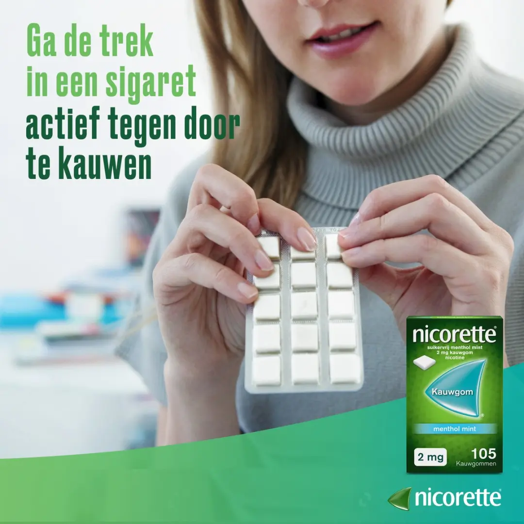 Nicorette Suikervrij Kauwgom 2mg Classic - 210 Stuks
