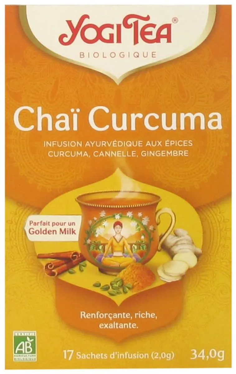 Yogi Tea Chaï Kurkuma Biologisch 17 Zakjes