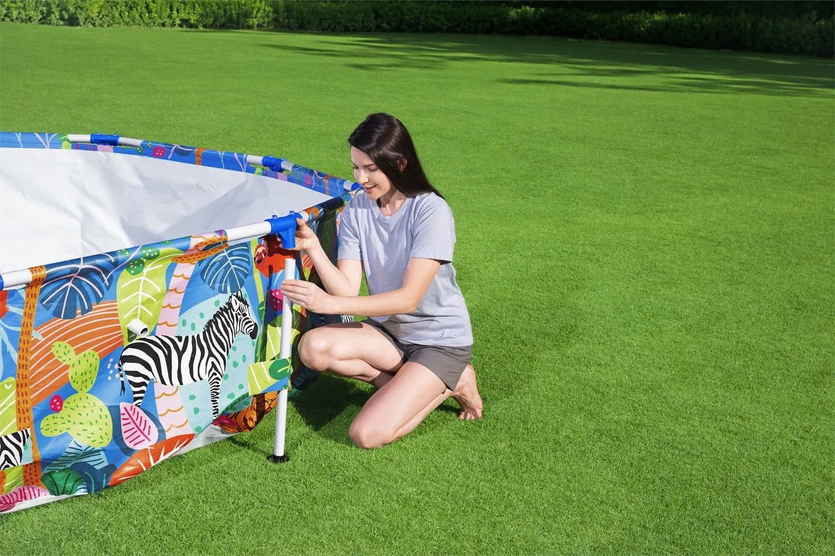 Bestway Steel Pro Opzetzwembad 305x66cm - Jungleprint