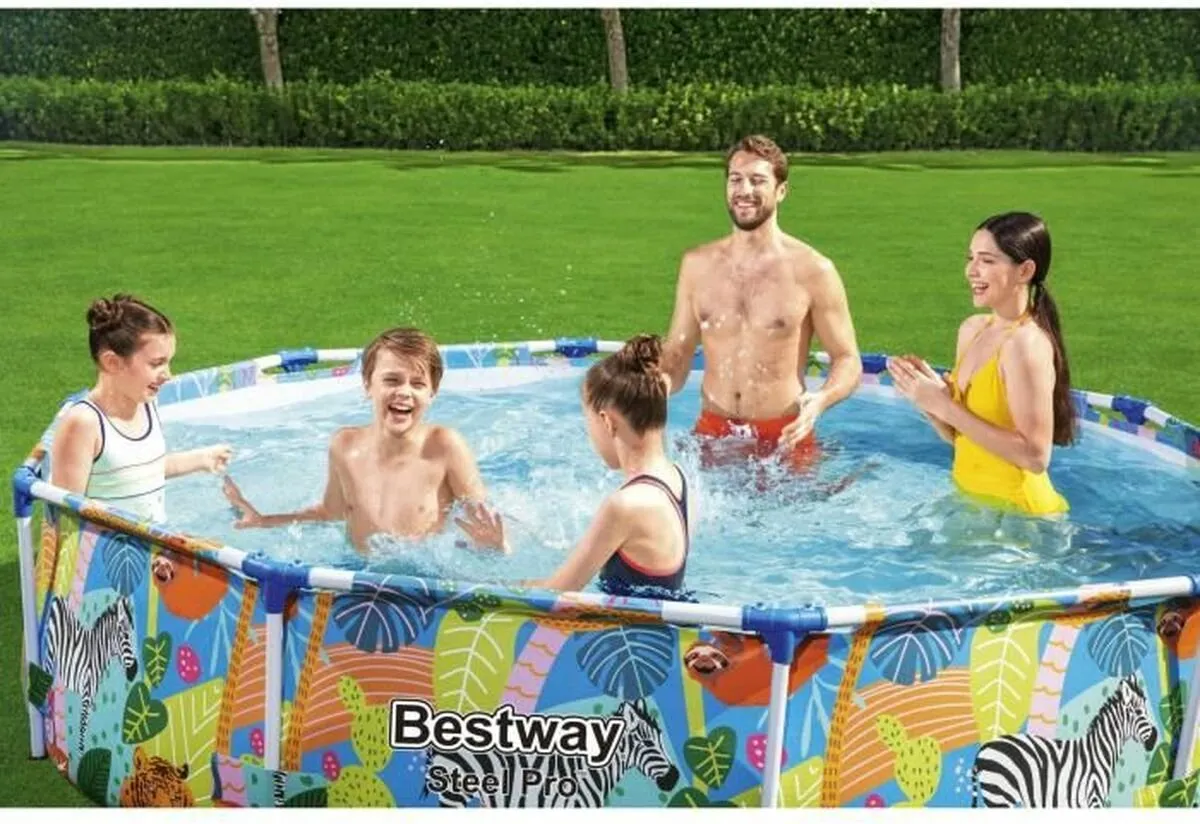 Bestway Steel Pro Opzetzwembad 305x66cm - Jungleprint