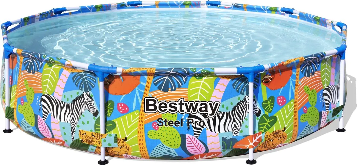 Bestway Steel Pro Opzetzwembad 305x66cm - Jungleprint