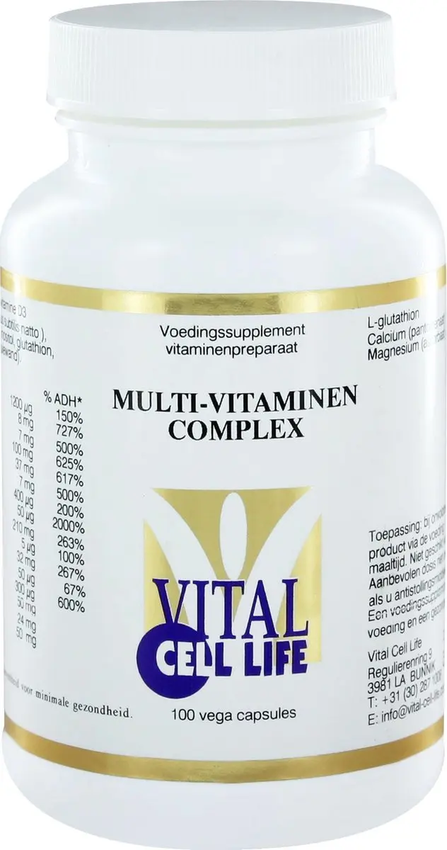 Vital Cell Life Multivitamine Complex 100 Stuks