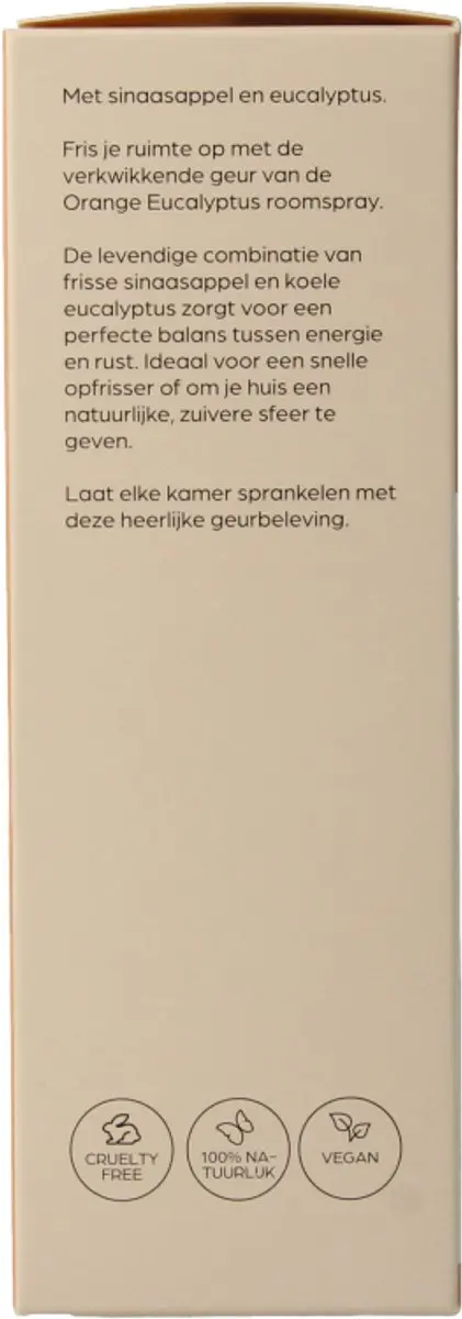 Volatile Roomspray Oranje Eucalyptus 100ml - 100 Stuks