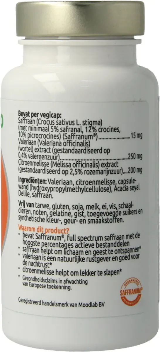 VitOrtho Saffraan Slaap 60 Capsules