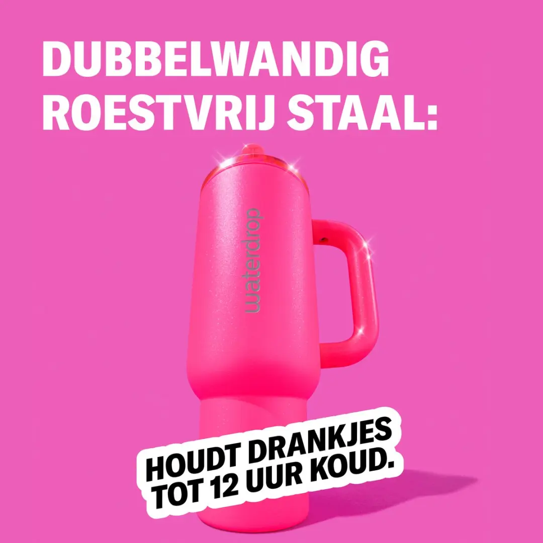 Waterdrop Explorer Thermo Drinkbeker 1,1L - Neon Pink