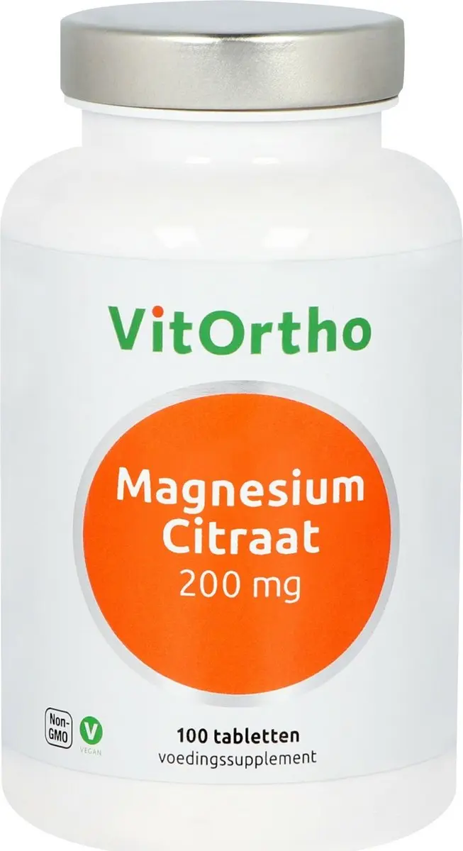 VitOrtho Magnesiumcitraat 200mg - 100 Tabletten