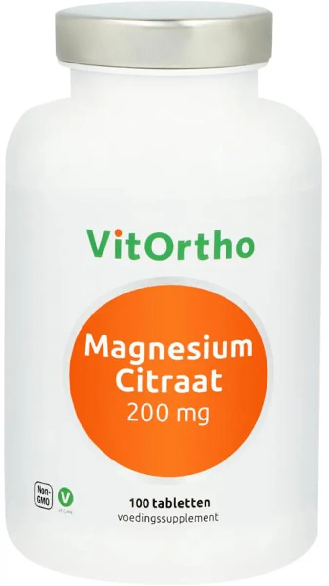 VitOrtho Magnesiumcitraat 200mg - 100 Tabletten