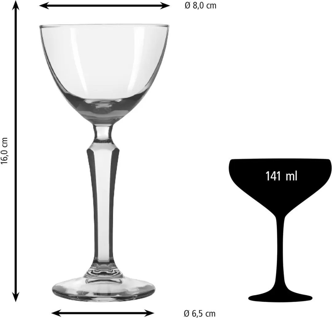 Libbey Speakeasy Nick & Nora Cocktailglazen 141ml - 12 Stuks - afbeelding 6 van 6