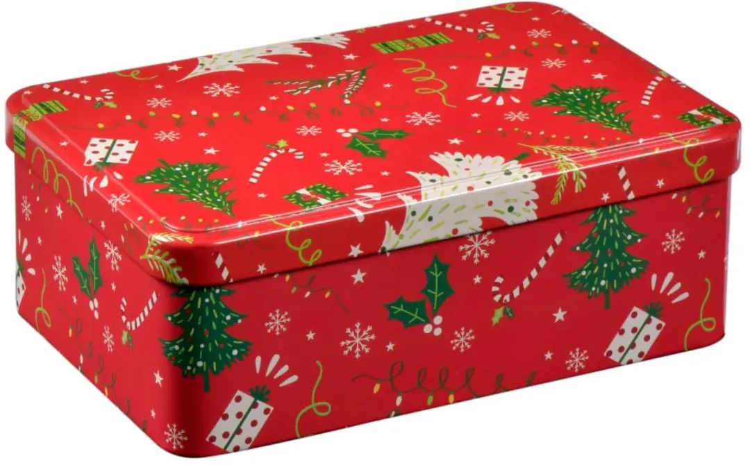 Patisse 13720 Kerstkoekjesvormpjesset - 25 Stuks - Rode metalen doos - afbeelding 2 van 4