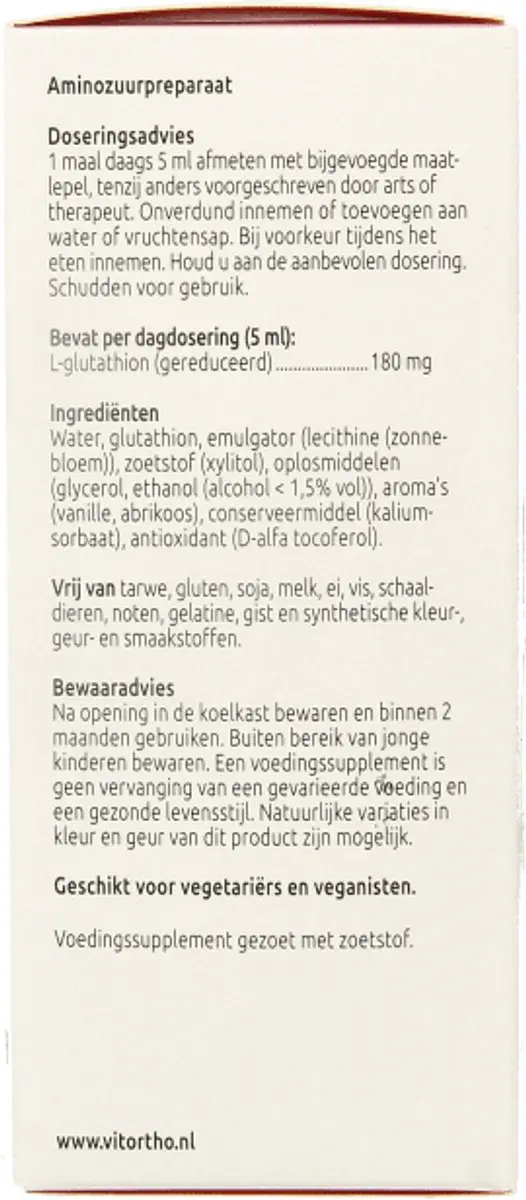 VitOrtho Liposomaal Glutathion 100ml