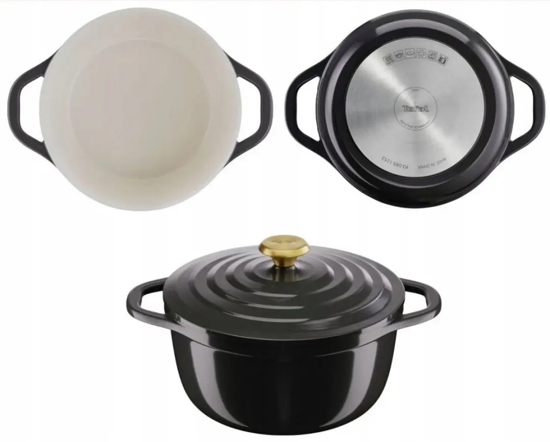 Tefal Air Keramische Pan 24cm - 4,7L - Zwart