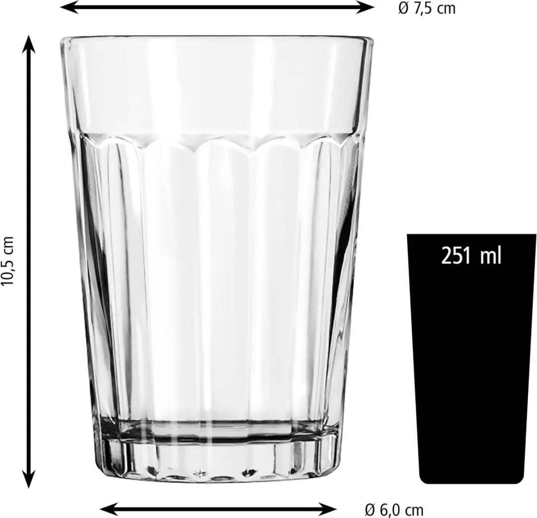 Libbey Sapglazen 70660 - 12 Stuks - 251ml