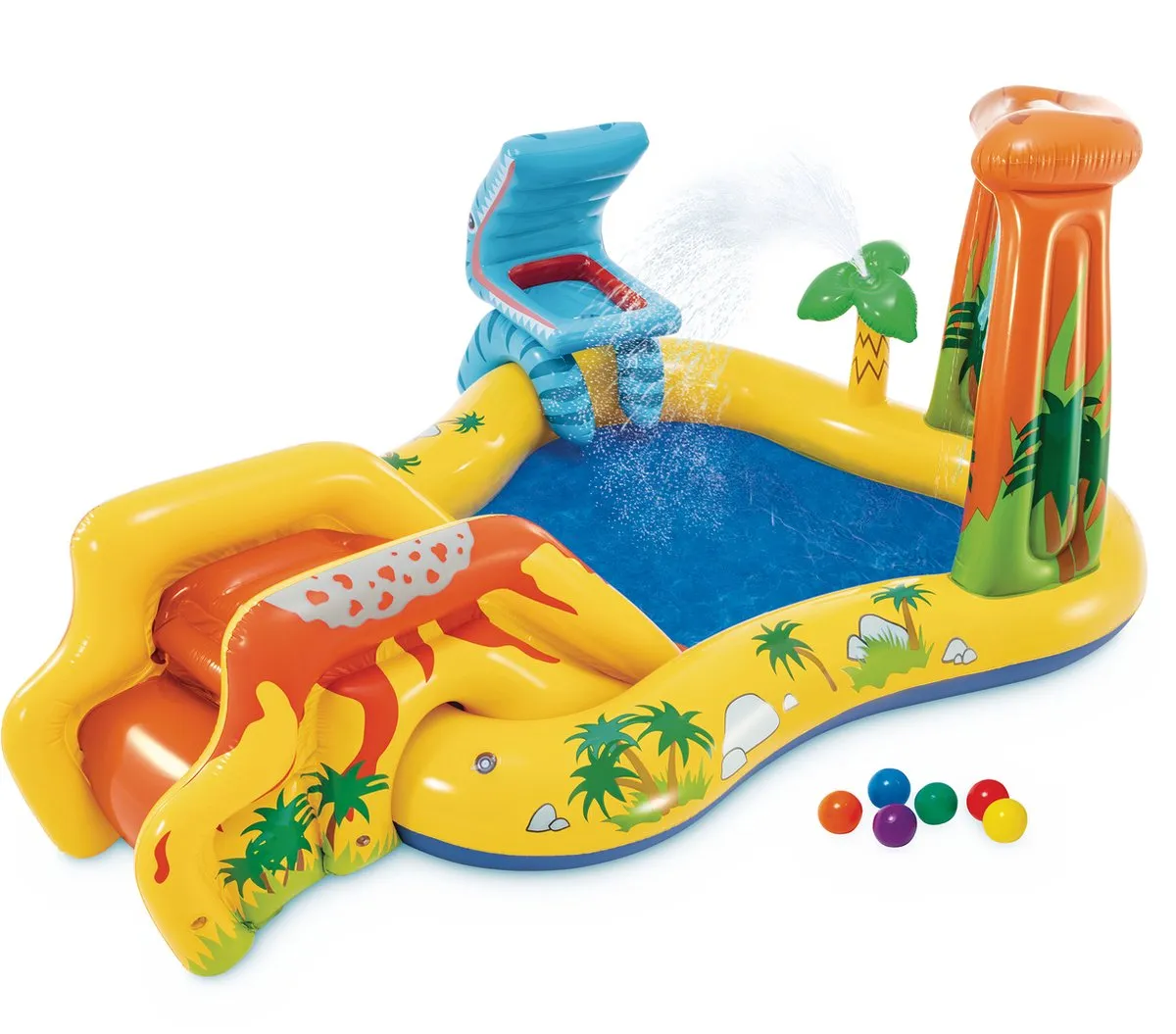 Intex Dinosaur Opblaaszwembad 57444NP - 249x191x109cm - 310L - Multicolor