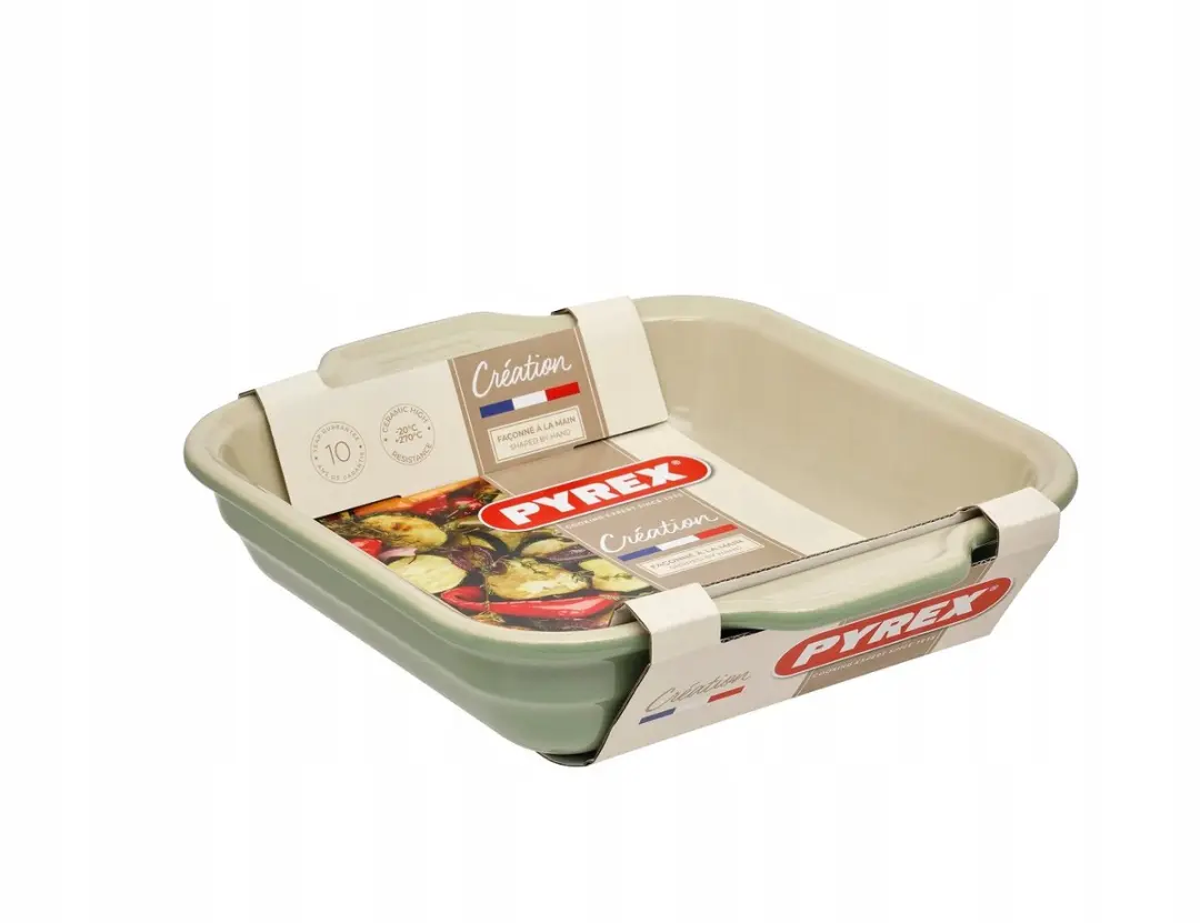 Pyrex Creation Keramische Ovenschaal 27x23cm - Groen