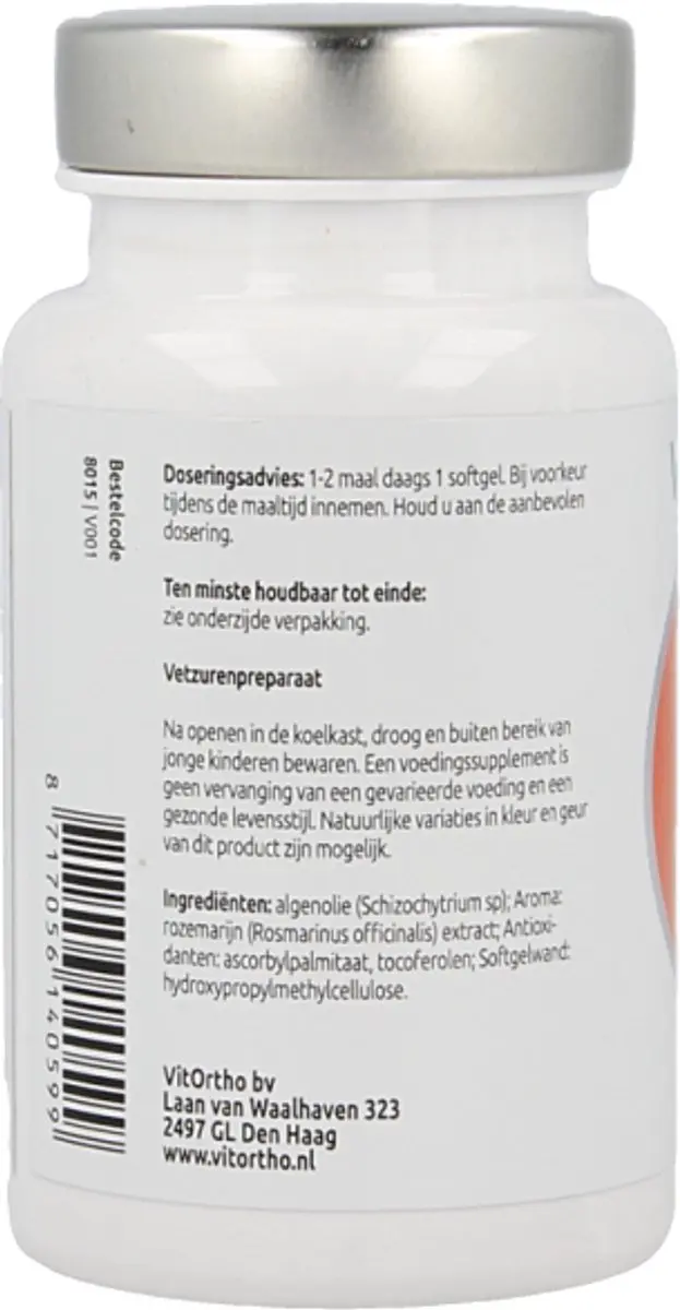 VitOrtho Omega-3 Algenolie Vegan 60 Vegicaps