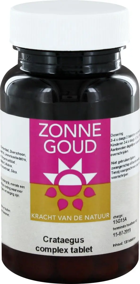 Zonnegoud Crataegus Complex 120 Tabletten