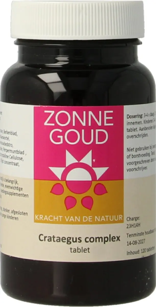 Zonnegoud Crataegus Complex 120 Tabletten