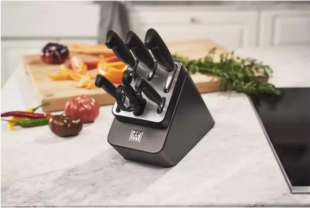Zwilling Four Star Zelfslijpend Messenset 7-delig - Zwart/Zilver