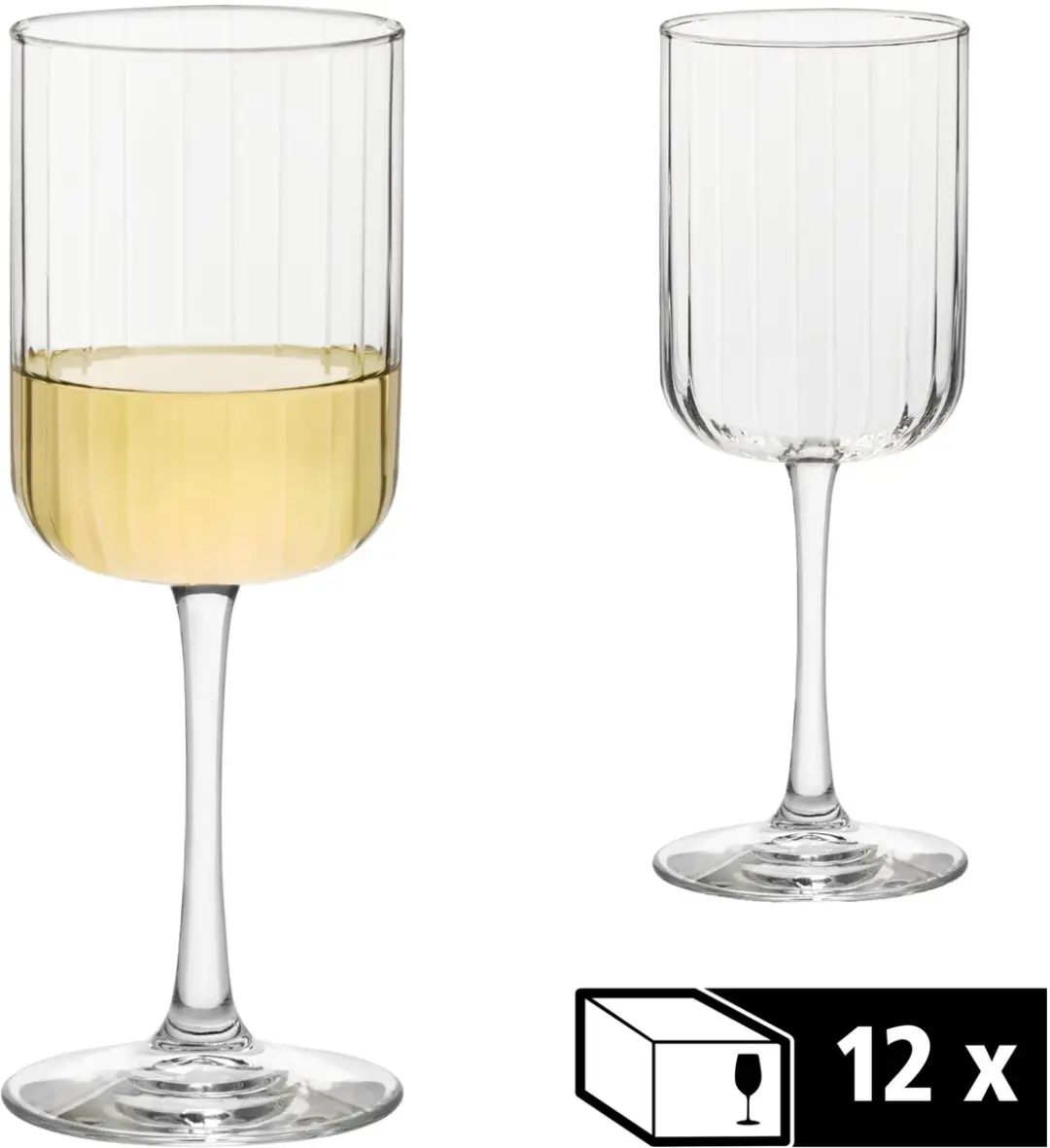 Libbey Linear Rode Wijnglazen 70110 - 12 Stuks