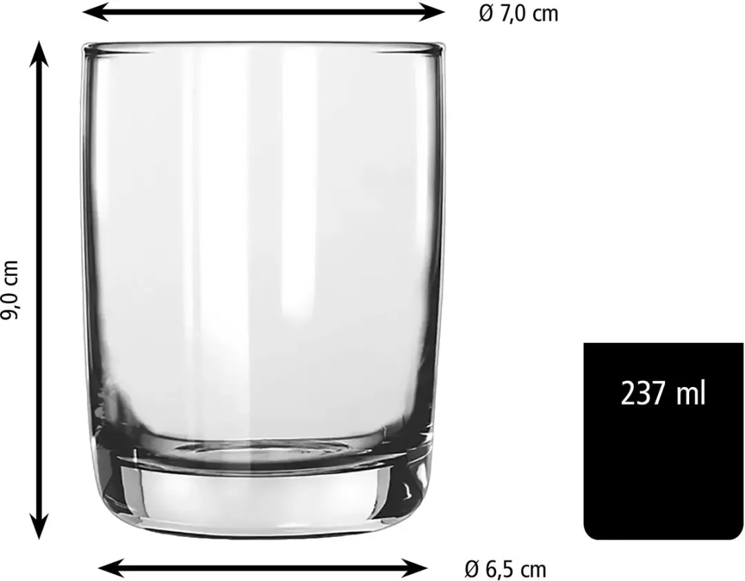 Libbey Rocks Whiskyglazen 70789 - 237ml - 12 Stuks - afbeelding 6 van 6