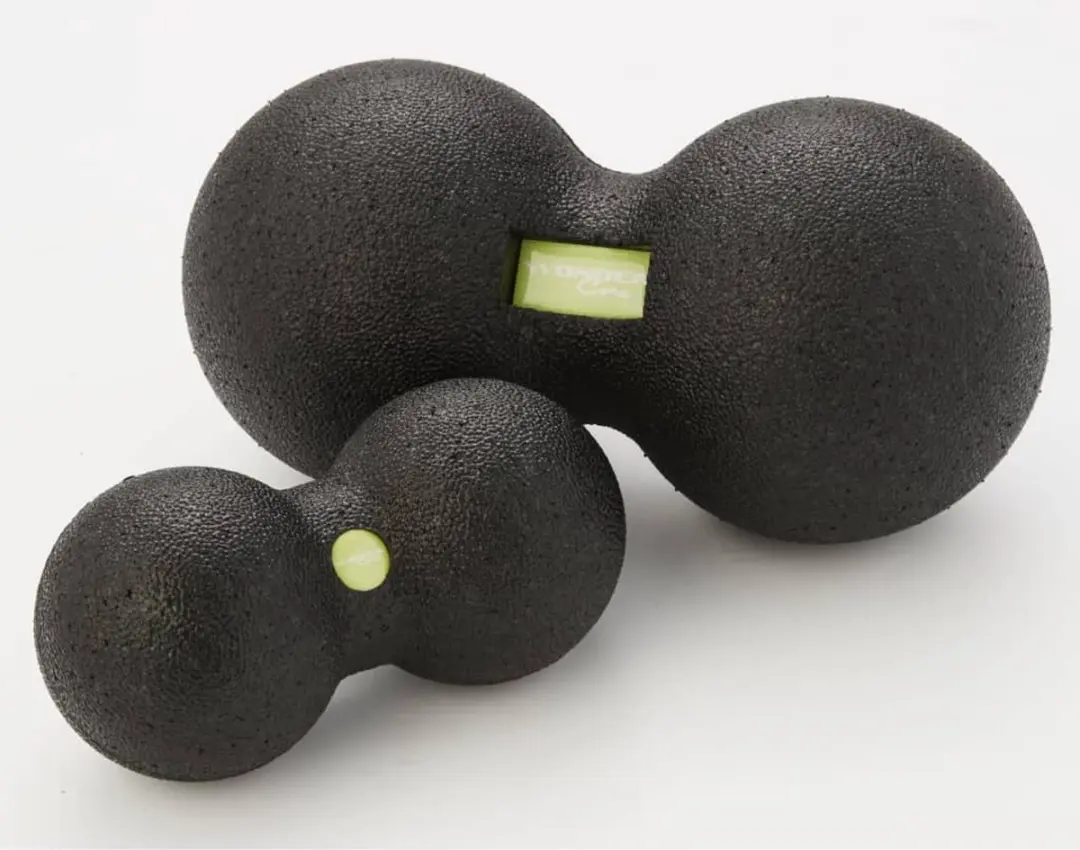 Wonder Core Peanut Massage Ball Duo - 24x12cm - Zwart
