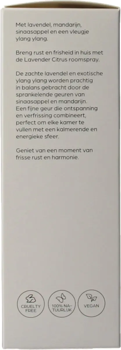Volatile Roomspray Lavendel Citroen 100ml