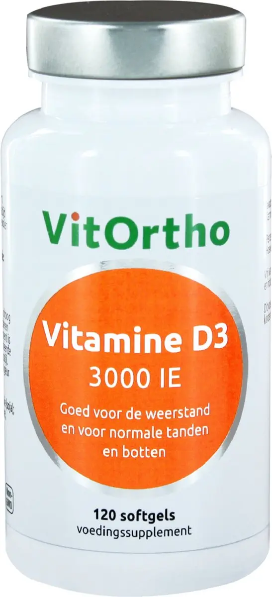 VitOrtho Vitamine D3 3000IE - 120 Stuks