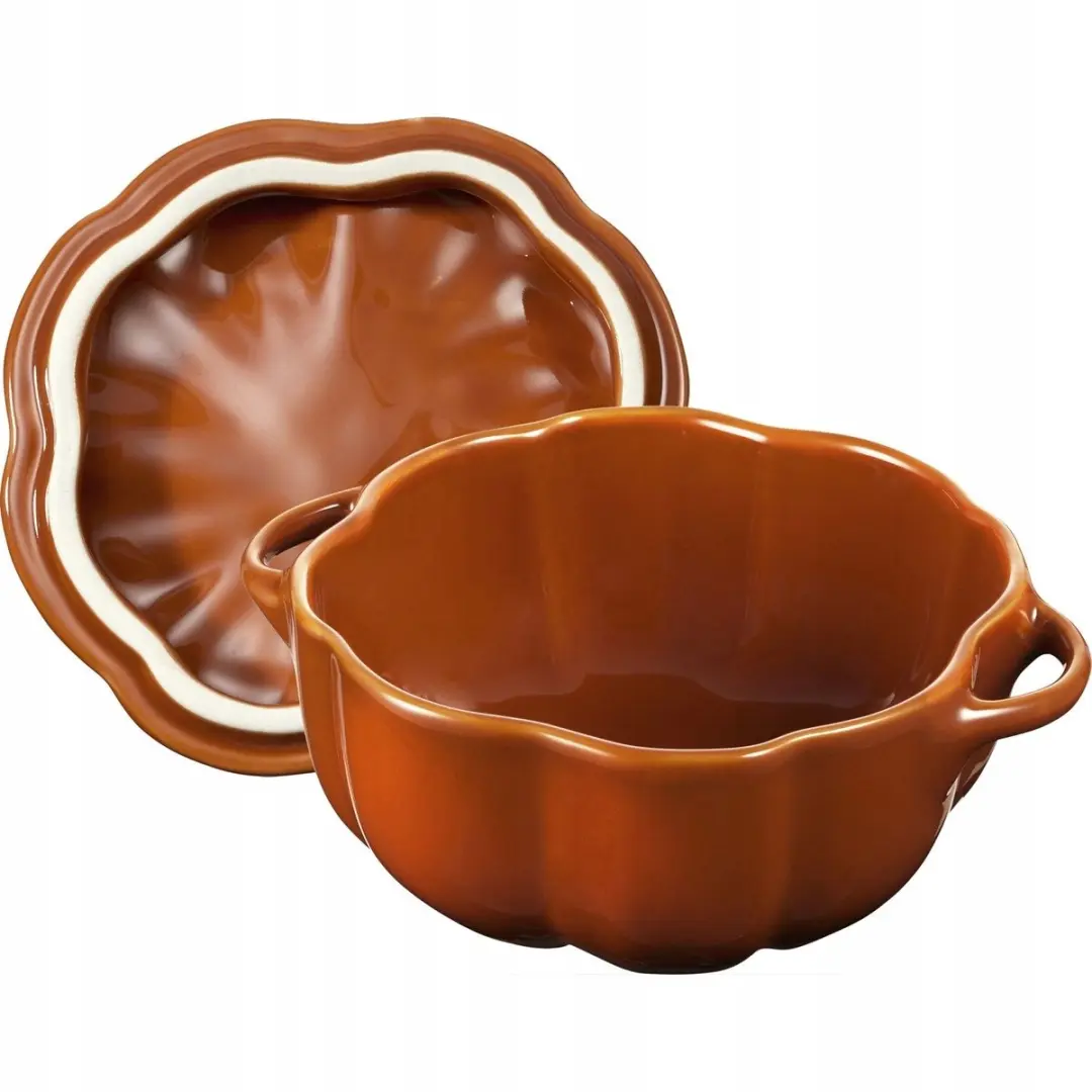 Staub Mini Cocotte Pompoen 700ml - Oranje - afbeelding 4 van 5