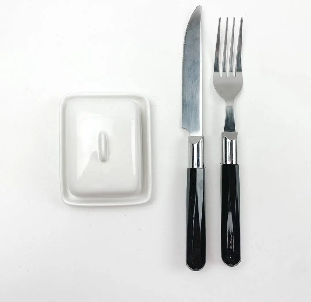 EH Excellent Houseware Keramisch Botervlootje 150g - Wit