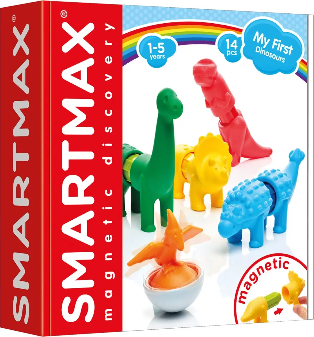 SmartGames SmartMax My First Dinosaurs Magnetische Bouwset - 14-delig