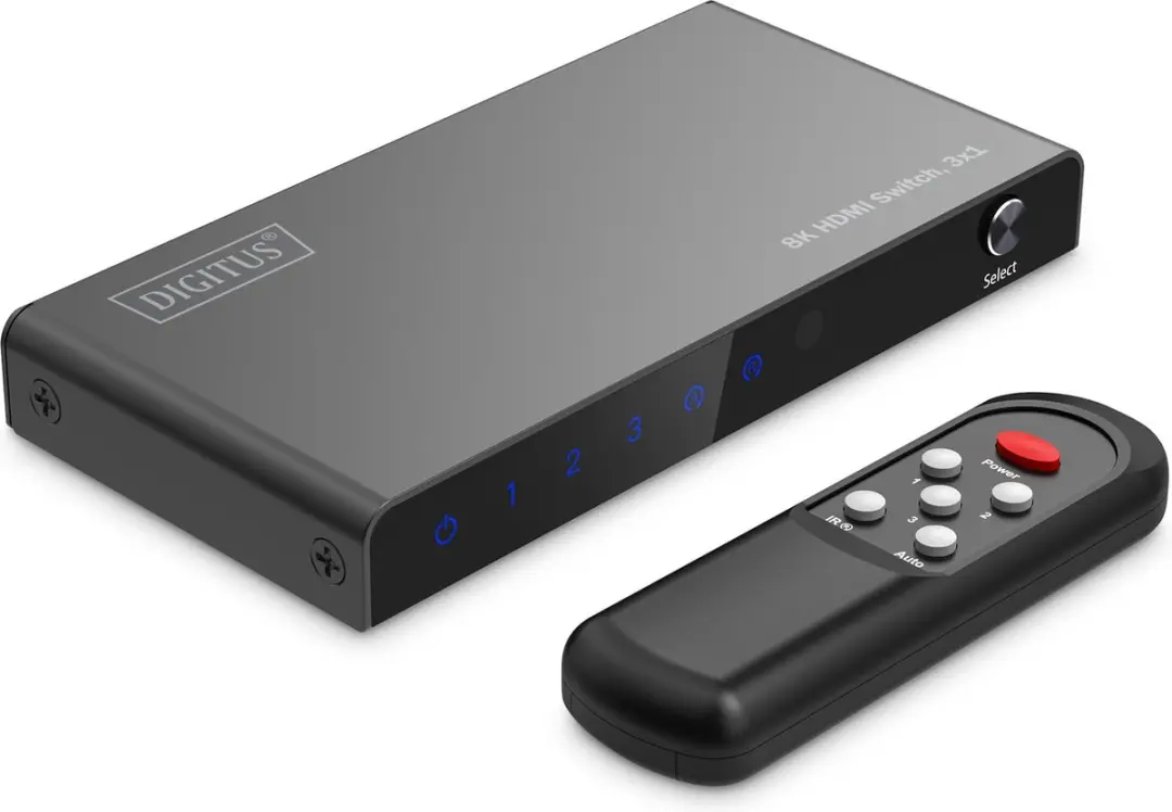 Digitus DS-55333 HDMI Switch 3 Input - 1 Output - Zwart