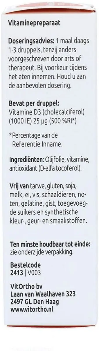 VitOrtho Vitamine D3 1000 IE 20ml