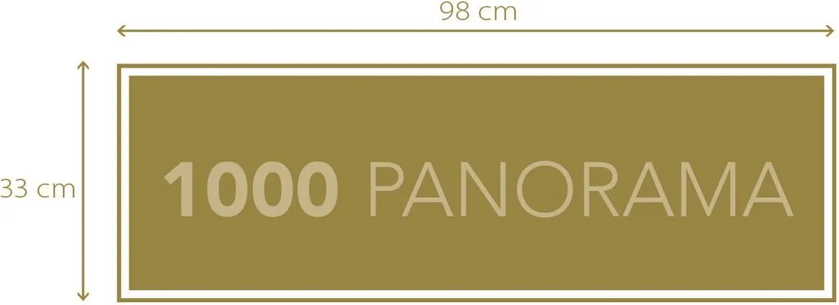 Clementoni Puzzel Panorama The Grand C. Compact 1000 Stuks - Multicolor