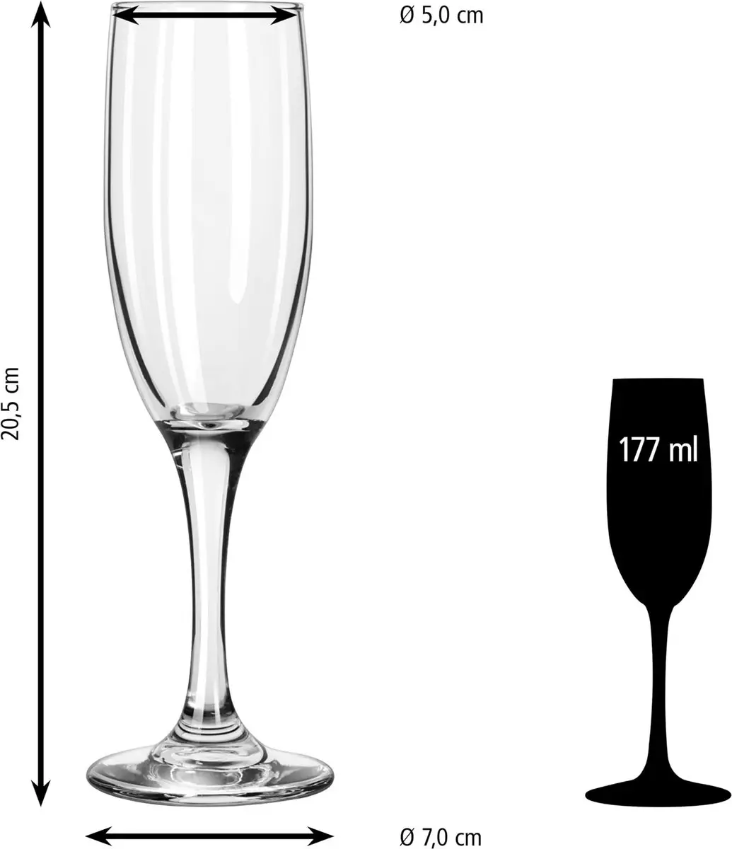 Libbey Embassy Champagneglazen 177ml - 12 Stuks